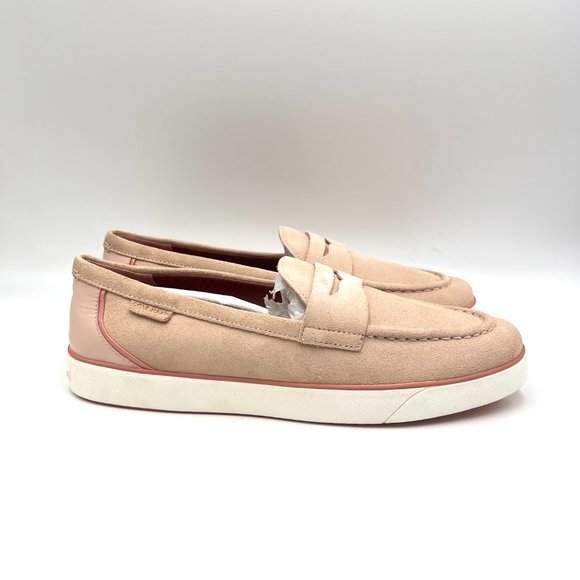 Cole Haan Womens Nantucket 2.0 Penny Loafer Pink Leather Slip On Shoes 10.5 - Picture 1 of 12